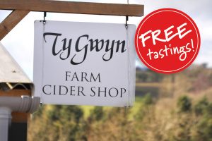 Ty Gwyn Cider shop sign