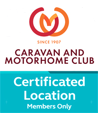 Caravan and Motorhome Club Certified Location badge