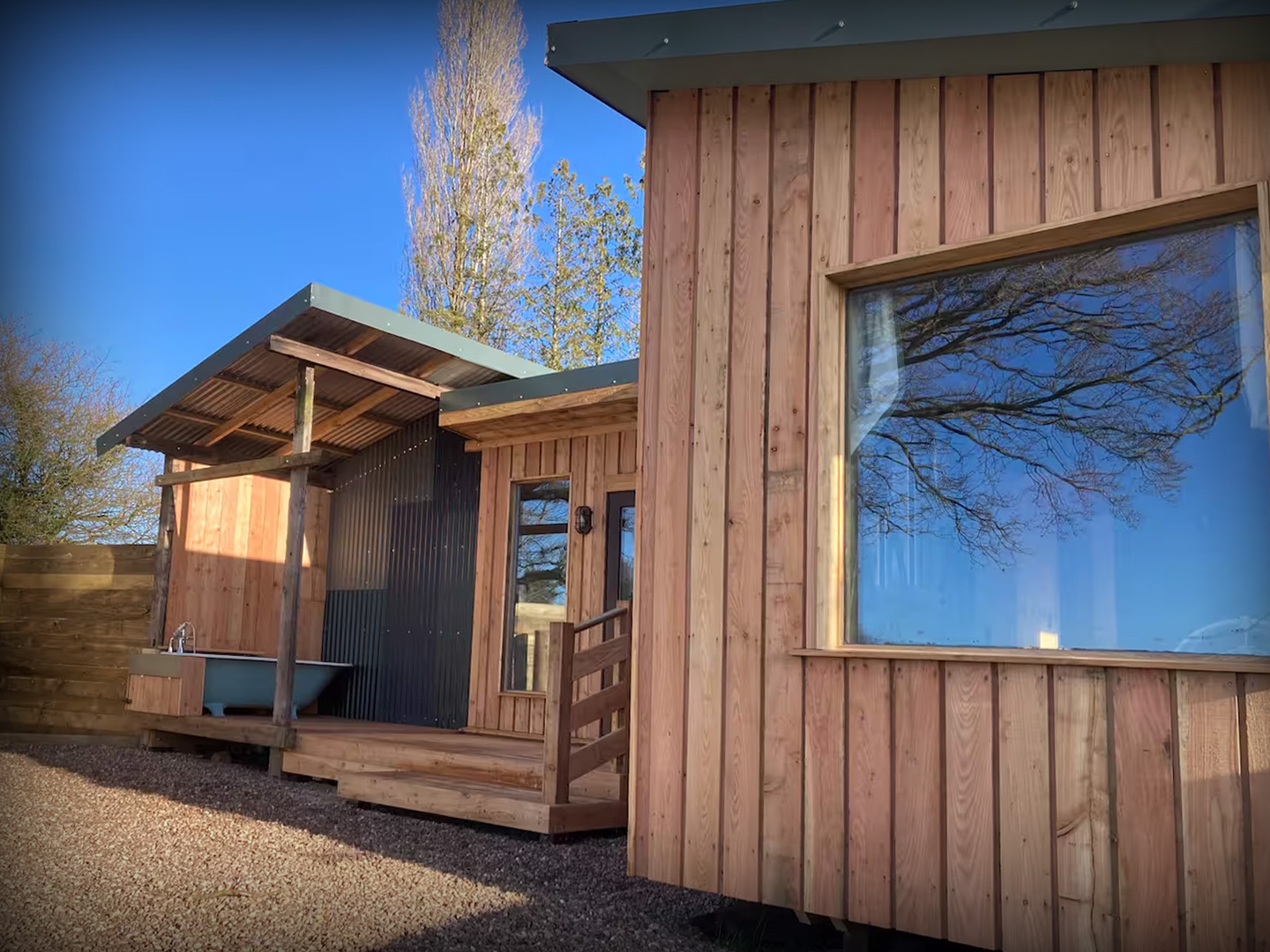 The front of the Scrumpy Hut.